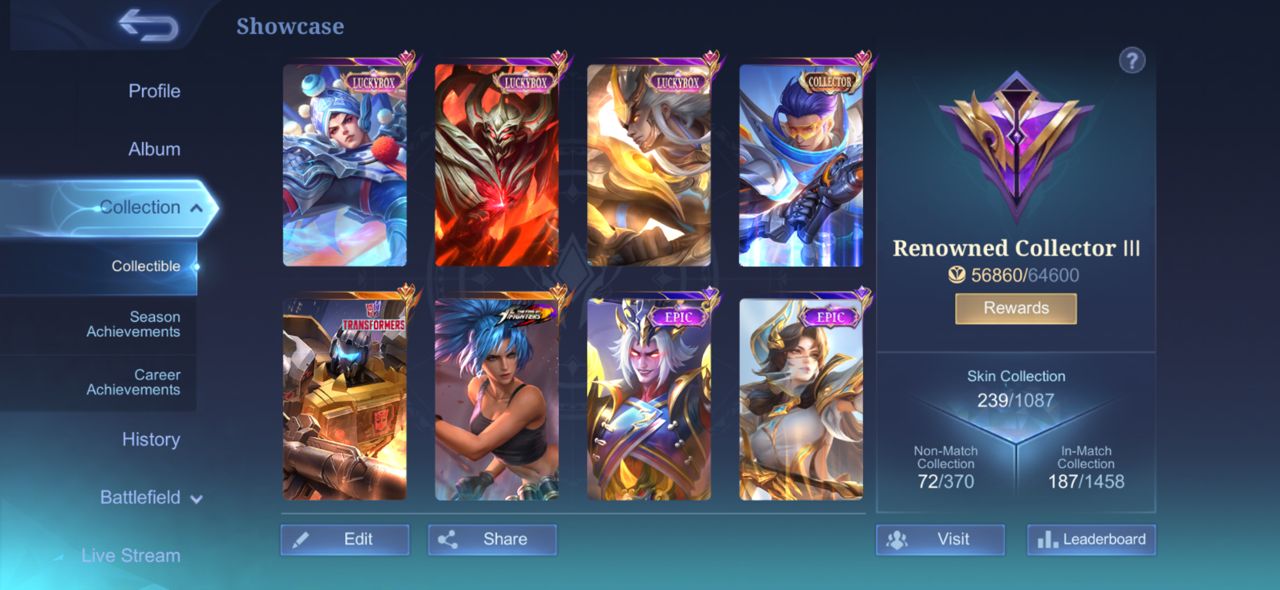 Account screenshot