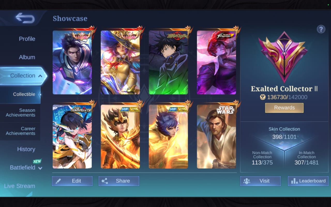 Account screenshot