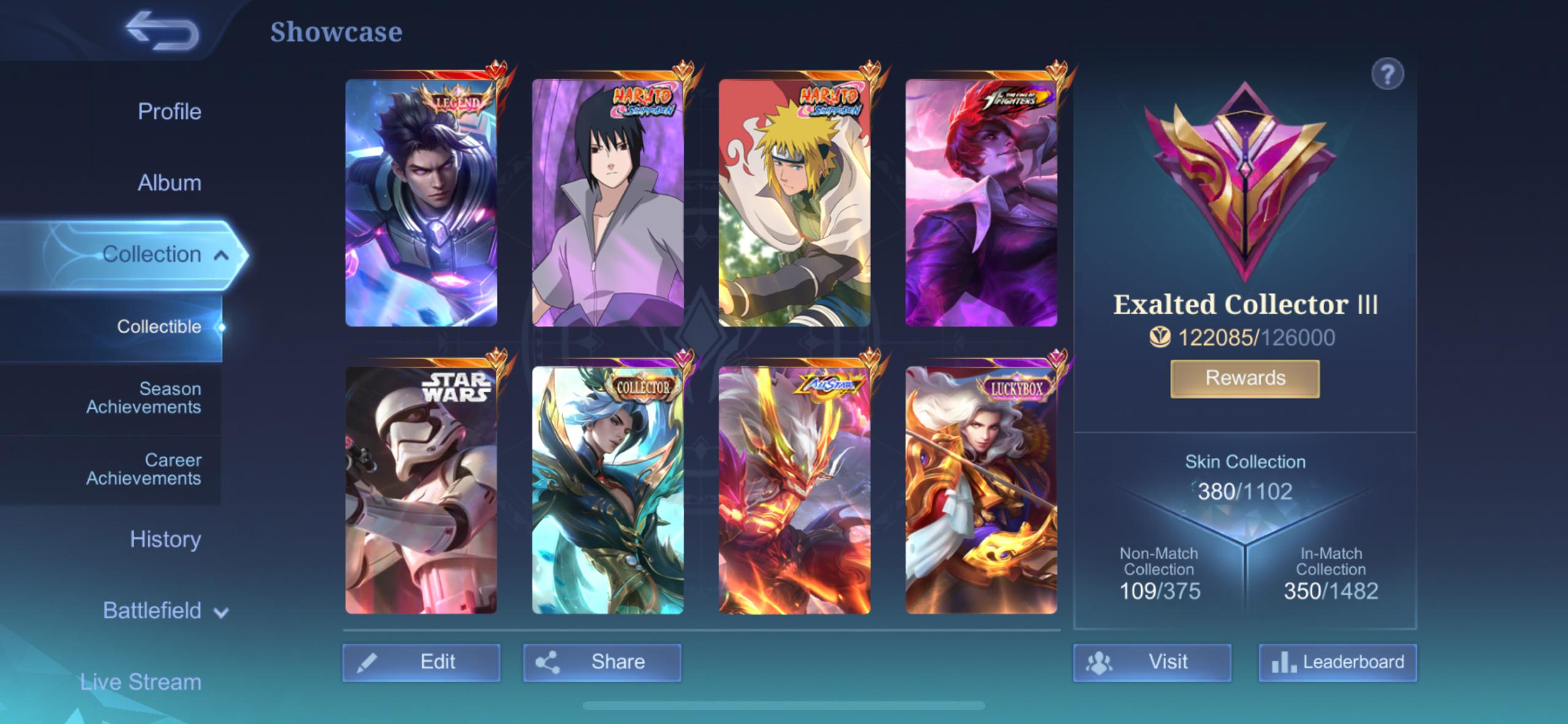 Account screenshot